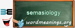 WordMeaning blackboard for semasiology